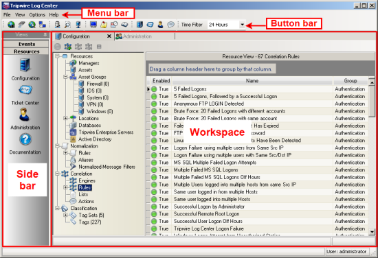 The TLC Console with Tabbed Forms view enabled