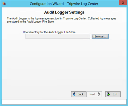 Audit Logger Settings page