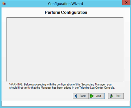 Perform Configuraton page