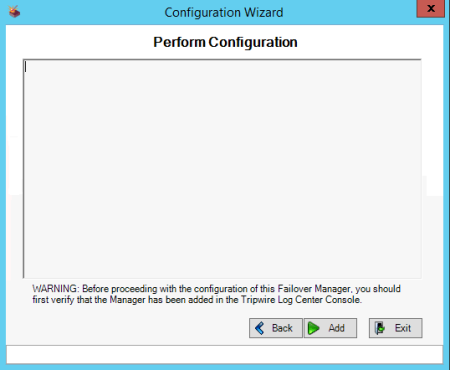 Perform Configuraton page